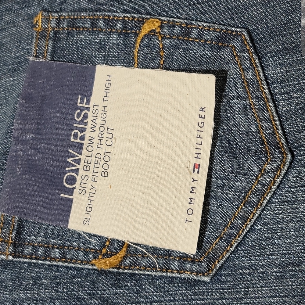 Vintage Rare Tommy Jeans Casual Retro Y2K Streetwear Low Rise Boot Cut Denim 4R - Picture 4 of 12